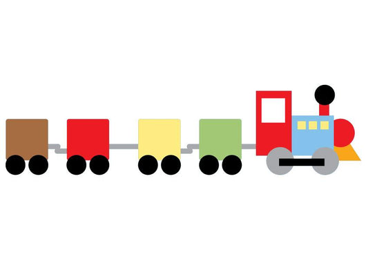 Cute Cartoon Train Wall Decal