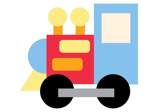 Cute Cartoon Train Wall Decal