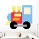 Cute Cartoon Train Wall Decal