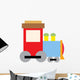 Cute Blue and Red Wall Decal