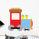 Cute Blue and Red Wall Decal