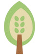 Cute Cartoon Tree Wall Decal
