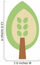 Cute Cartoon Tree Wall Decal