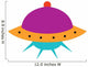 Cute Ufo Wall Decal