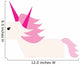Cute Pink Haired Unicorn Wall Decal