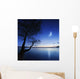 Silhouette Lonely Tree Lake Wall Decal
