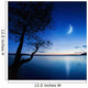 Silhouette Lonely Tree Lake Wall Decal