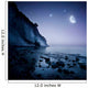 Rising Moon over Ocean Wall Decal Design 3