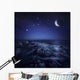 Rising Moon over Ocean Wall Decal Design 1