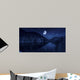 Moon Rising over Tranquil Wall Decal Design 4
