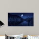 Moon Rising over Tranquil Wall Decal Design 4