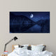 Moon Rising over Tranquil Wall Decal Design 4