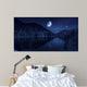 Moon Rising over Tranquil Wall Decal Design 4