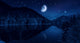 Moon Rising over Tranquil Wall Decal Design 4