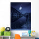 Moon Rising over Tranquil Wall Decal Design 3