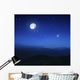 Mountain Range Misty Night Wall Decal