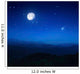 Mountain Range Misty Night Wall Decal