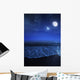 Tranquil Ocean Night against Wall Decal Design 2