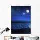 Tranquil Ocean Night against Wall Decal Design 2