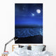 Tranquil Ocean Night against Wall Decal Design 2