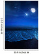 Tranquil Ocean Night against Wall Decal Design 2