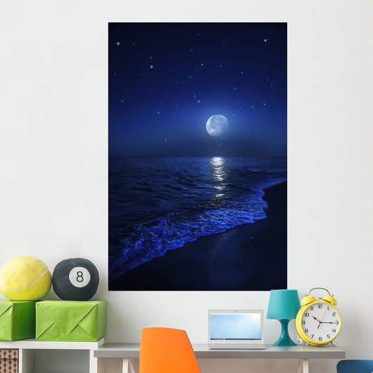 Tranquil Ocean Night Wall Decal