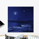 Boat Moored near Icy Wall Decal