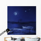 Boat Moored near Icy Wall Decal