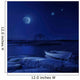 Boat Moored near Icy Wall Decal