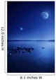 Tranquil Lake against Starry Wall Decal Design 3