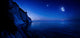 Moon Rising over Tranquil Wall Decal Design 2