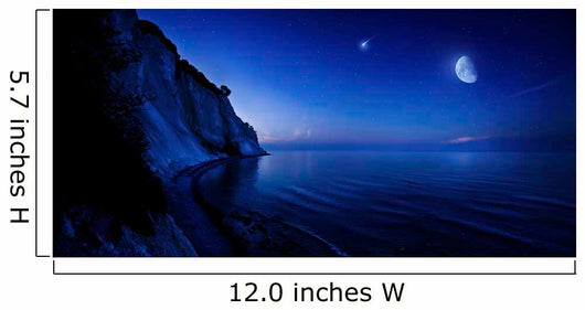 Moon Rising over Tranquil Wall Decal Design 2
