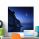 Moon Rising over Tranquil Wall Decal Design 1