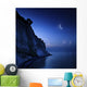 Moon Rising over Tranquil Wall Decal Design 1