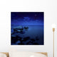 Nighttime Photo Sea and Wall Decal
