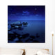 Nighttime Photo Sea and Wall Decal