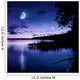 Tranquil Lake against Starry Wall Decal Design 1