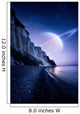 Saturn-like Planet Hovers over Wall Decal
