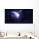 Two planets in outer space. Wall Mural