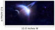 Two planets in outer space. Wall Mural