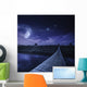 Bridge across River Night Wall Decal