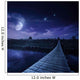 Bridge across River Night Wall Decal