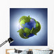 3D Rendering Planet Earth Wall Decal Design 3