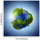3D Rendering Planet Earth Wall Decal Design 3