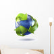 3D Rendering Planet Earth Wall Decal Design 2