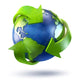 3D Rendering Planet Earth Wall Decal Design 2