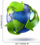 3D Rendering Planet Earth Wall Decal Design 2