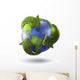 3D Rendering Planet Earth Wall Decal Design 1