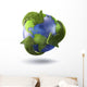 3D Rendering Planet Earth Wall Decal Design 1