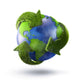 3D Rendering Planet Earth Wall Decal Design 1